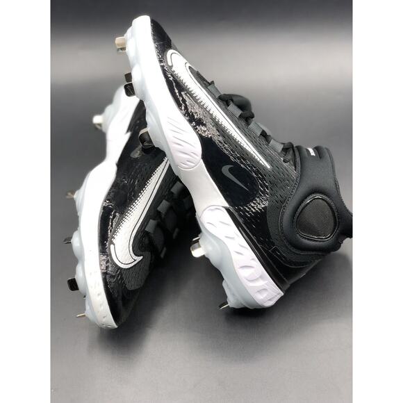 Nike Alpha Huarache Elite 4 MID Baseball Cleats Mens Size 8.5 Black DJ6520-011 main image 4